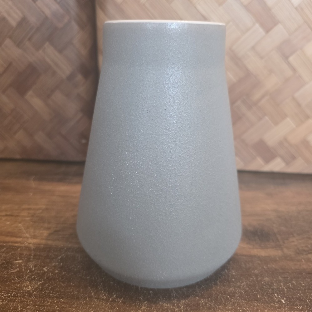 Crofton Vase Light Gray Home Decor Floral Ceramic Neutral Versatile 7" x‎ 5.5"
